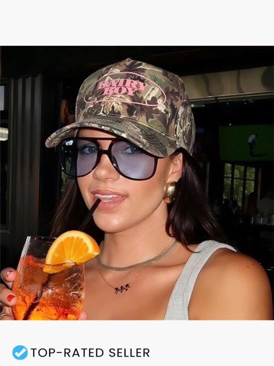 Vintage Oversized Pilot Square Frame Sunglasses UV400 Unisex Retro Double Bridge